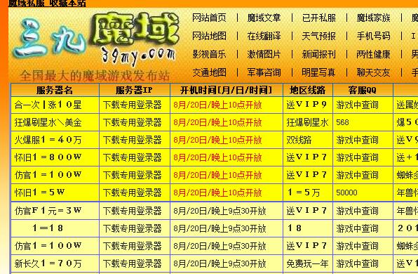 玩家们曾经熟悉的魔域私服发布网 - 轩辕网