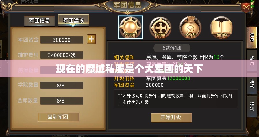 魔域帝国的成长代表作——军团系统 - 轩辕网