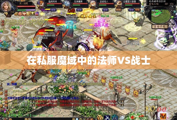 在私服魔域中的法师VS战士 - 轩辕网