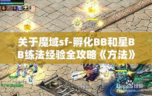 关于魔域sf-孵化BB和星BB练法经验全攻略《方法》 - 轩辕网