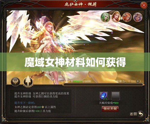 魔域女神材料如何获得 - 轩辕网