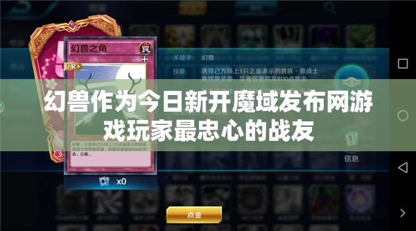 幻兽的身份牌有什么作用？可以用来干什么 - 轩辕网