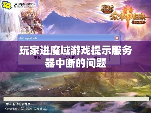 玩家进魔域游戏提示服务器中断的问题 - 轩辕网