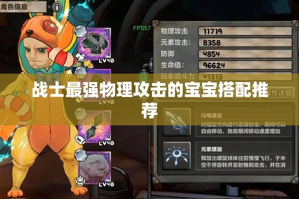 战士最强物理攻击的宝宝搭配推荐 - 轩辕网