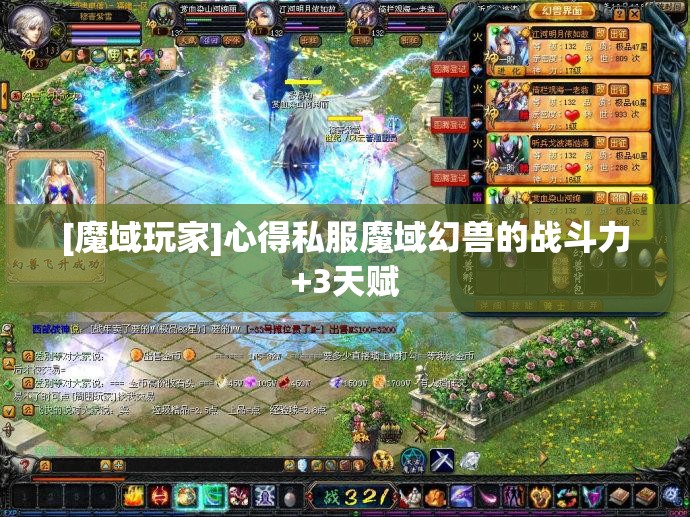 [魔域玩家]心得私服魔域幻兽的战斗力+3天赋 - 轩辕网