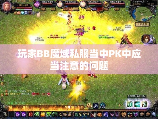 玩家BB魔域私服当中PK中应当注意的问题 - 轩辕网