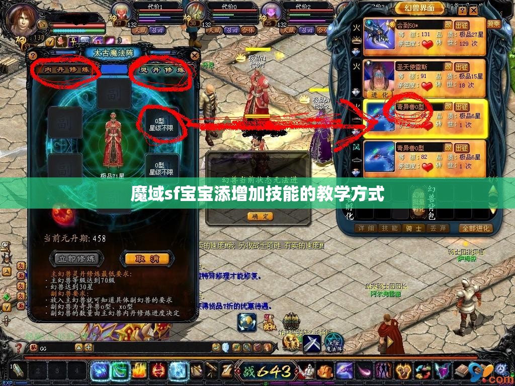 魔域sf宝宝添增加技能的教学方式 - 轩辕网